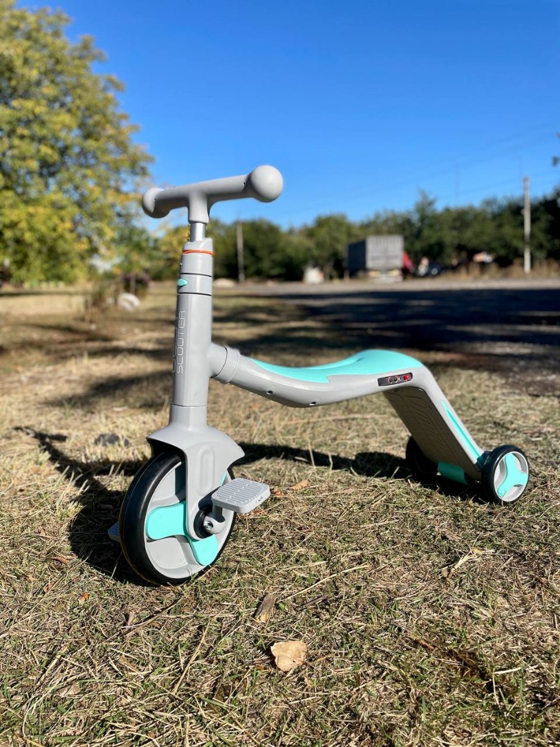 ᐈ Самокат 3в1 Best Scooter, самокат-велобіг-велосипед, світло, 8